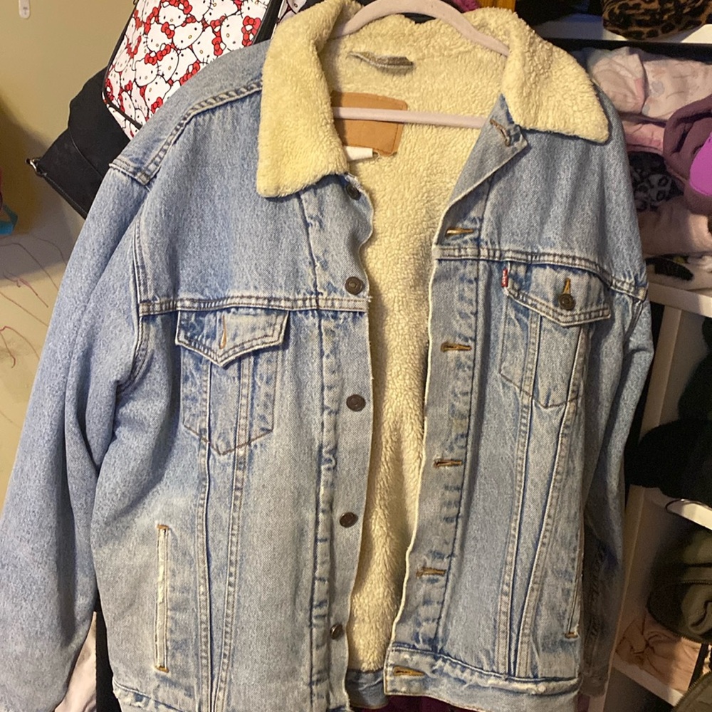 Men’s VINTAGE Levi’s Denim Sherpa Jacket